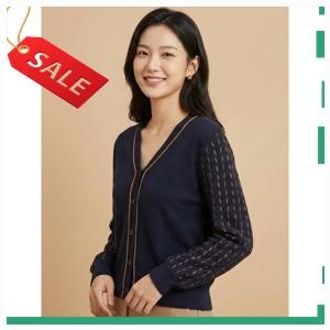 신상품 [조이너스]자가드 V넥 니트 가디건-JW22SC1001636A 447367 한정수량