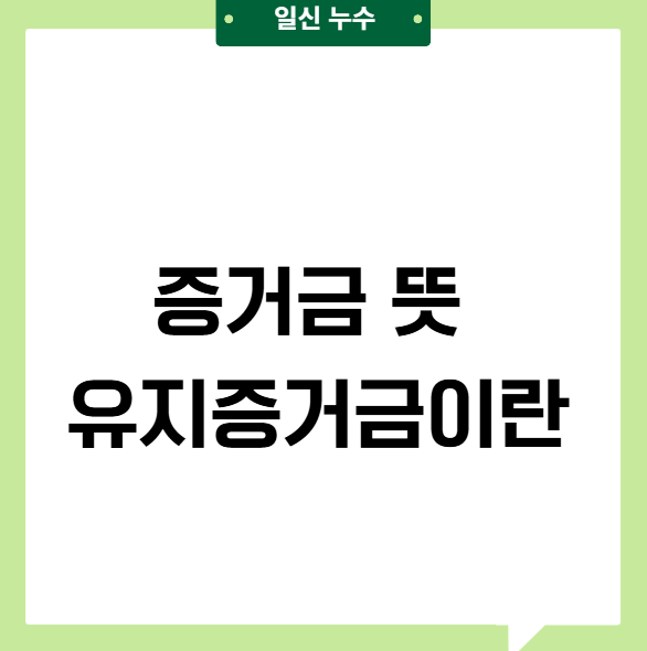  증거금 뜻 유지증거금 강제 청산에 대한 개념