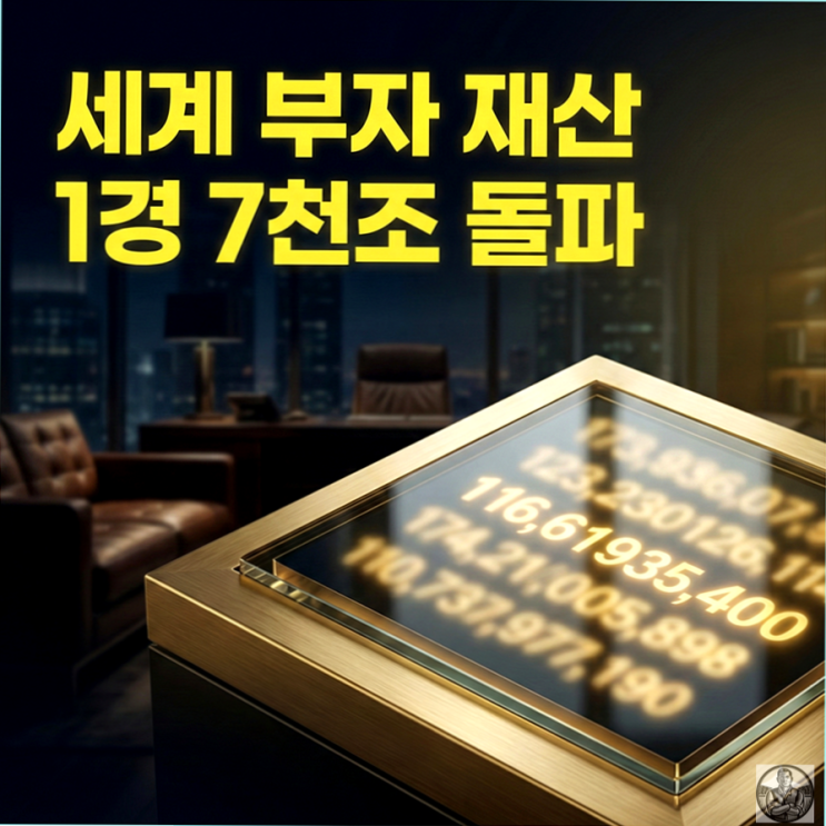  2026 세계 부자 순위, 1경 7천조라는 돈의 무게 "머스크형이 1위"