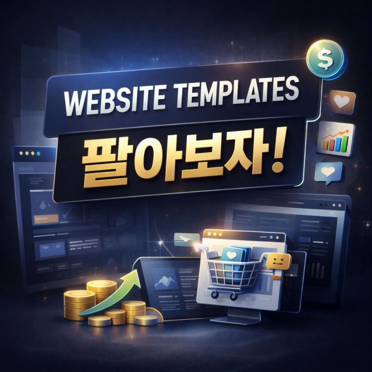  웹사이트 템플릿 html, css, javascript 소스를 팔아보자