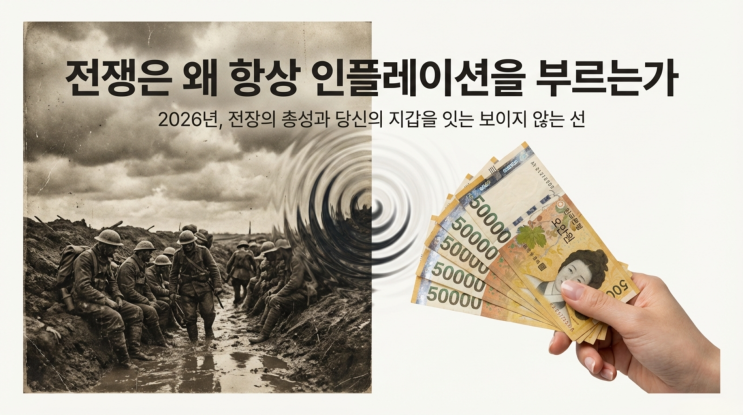  1. 전쟁 뉴스와 물가 걱정이 겹친 2026년, 전쟁은 왜 항상 인플레이션을 부를까
