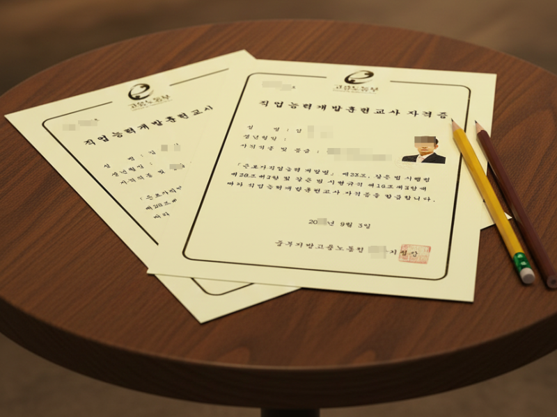 직업훈련교사 2급 취득방법 직훈교사 면허 신청 따는법 되는 방법 기능장 기술사