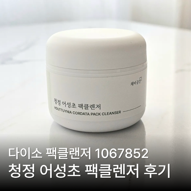 다이소 청정 어성초 팩클렌저 내돈내산 솔직 후기