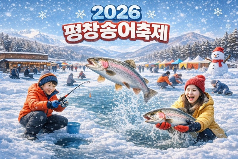 2026 평창송어축제 일정·요금 총정리｜얼음낚시·텐트낚시·주차 정보