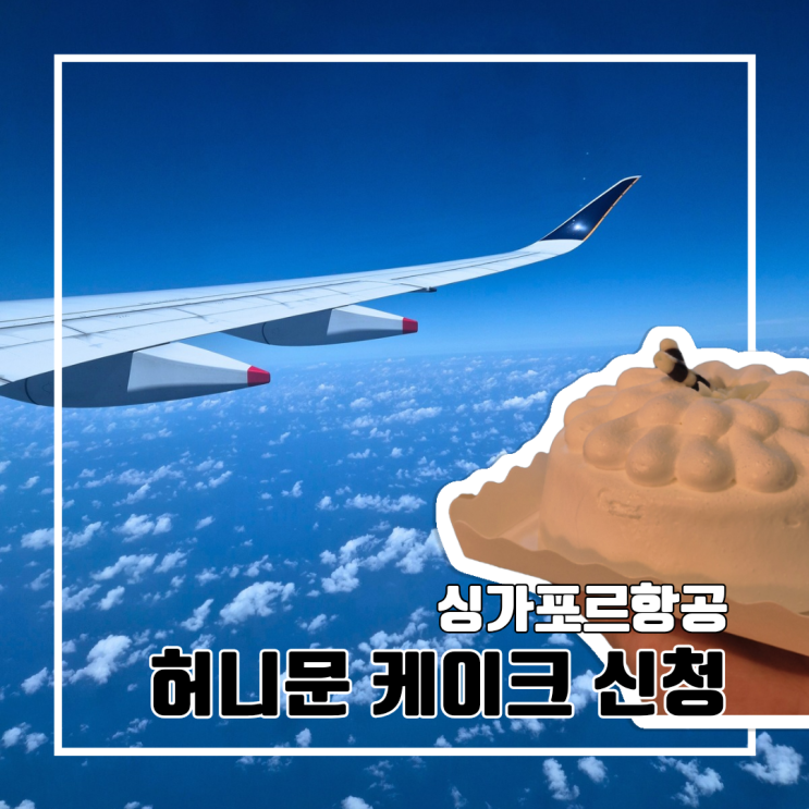  몰디브 신혼여행의 시작 : 신혼여행때만 받을 수 있는 싱가포르항공 허니문 케이크 신청 방법