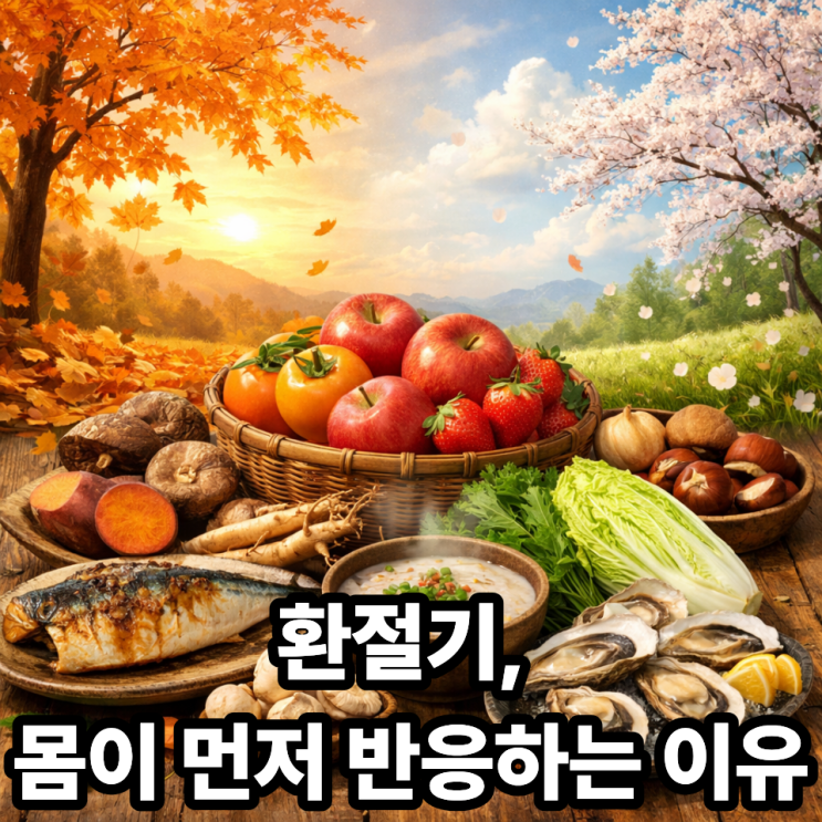   환절기 제철음식, 계절 변화에 적응하는 법｜몸이 먼저 느끼는 변화, 밥상에서 시작하세요
