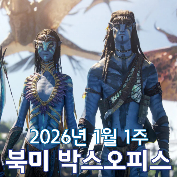  [2026년 1월 1주 북미 박스오피스] 새해에도 이어지는 아바타 흥행 열풍