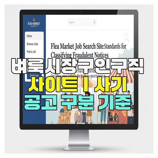  벼룩시장구인구직 사이트｜사기 공고 구분 기준