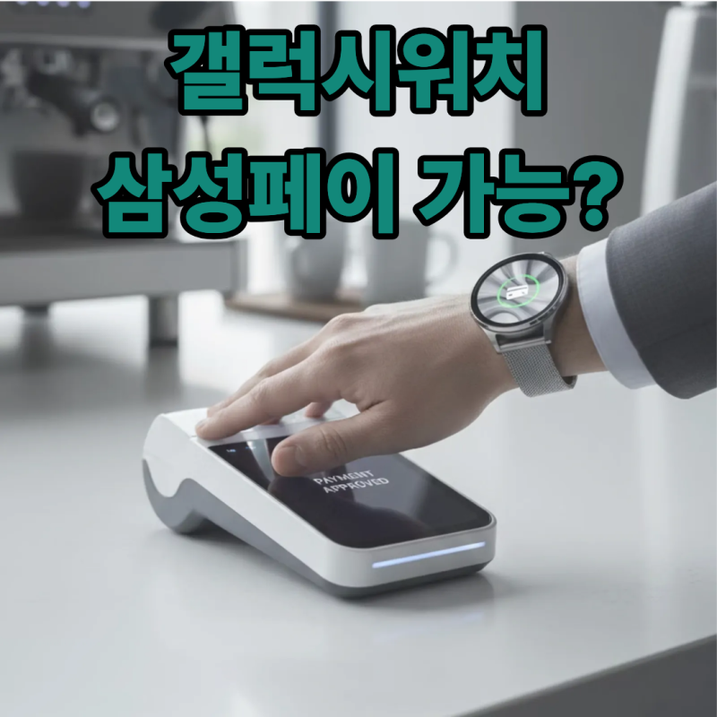 갤럭시워치 삼성페이 가능할까?지원 현황부터 네이버페이 대안까지 정리