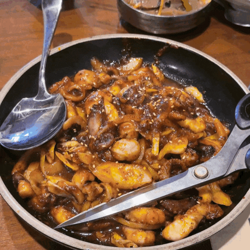  동묘앞역 맛집 동묘집 주꾸미 한상 주말 모임 후기
