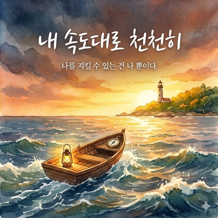  나는 내 속도대로  불안해 하지말고