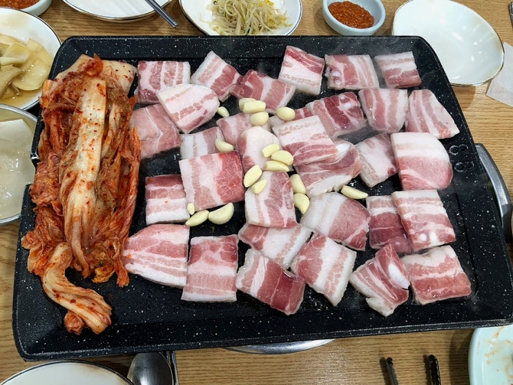  인천논현밥집 우진삼계탕부대찌개 삼겹살도 찐맛도리