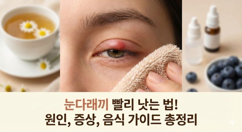 ️눈다래끼 빨리 낫는 법! 원인, 증상, 음식 가이드 총정리 (ft. 전염성 여부)