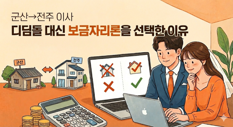  신혼부부 갈아타기 대출, 디딤돌 말고 보금자리론을 선택한 이유
