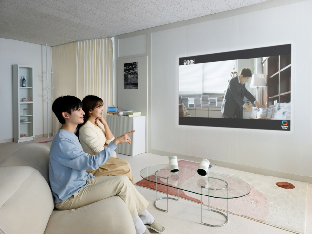  삼성전자 AI 프로젝터 더 프리스타일 공개 원하는 곳 어디든 스크린으로