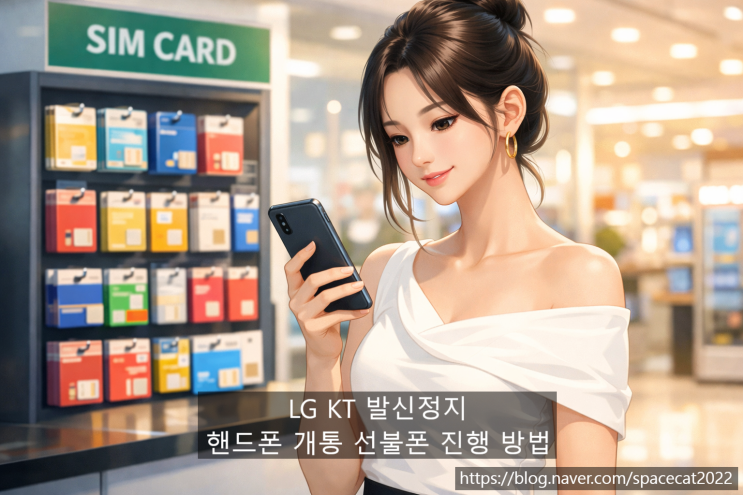  LG KT 발신정지 핸드폰 개통 선불폰 진행 방법