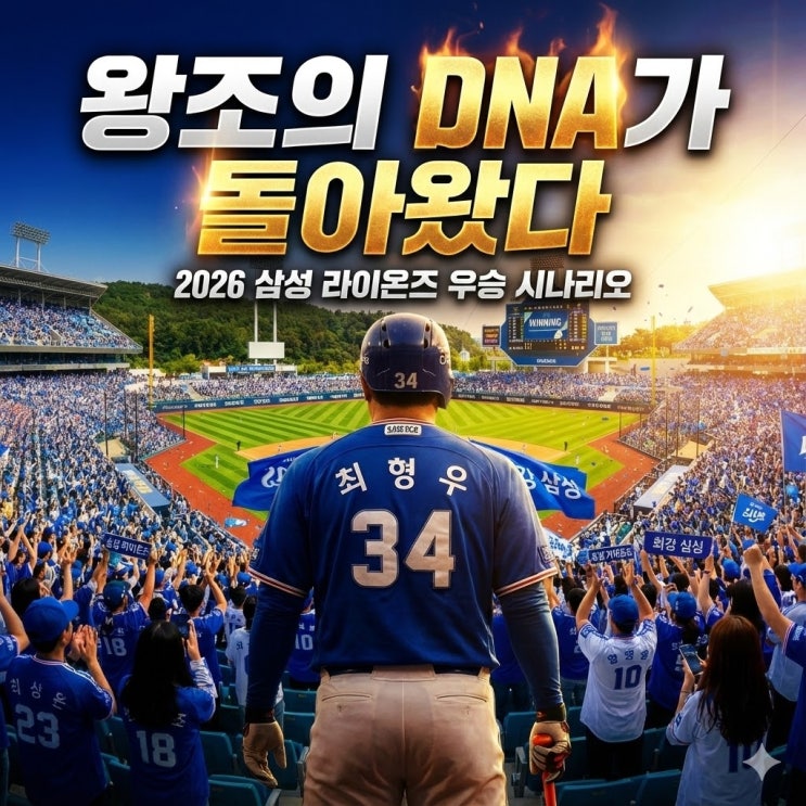  2026 삼성 라이온즈 전력 분석: 최형우 복귀와 '200억 에이스' 원태인이 그리는 우승 시나리오