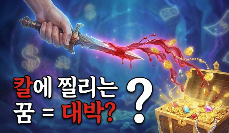 칼에에 찔리고 피나는 꿈 누군가 칼로 찌르는 꿈 다양한 해몽