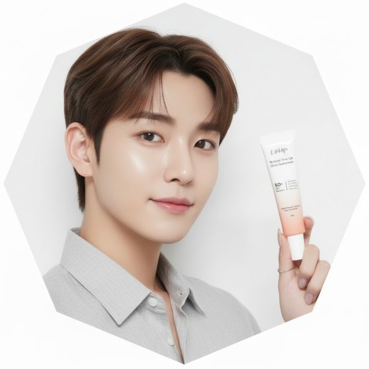  남자 백탁 걱정 끝.. 립힙 내츄럴 톤업 글로우 선크림 추천