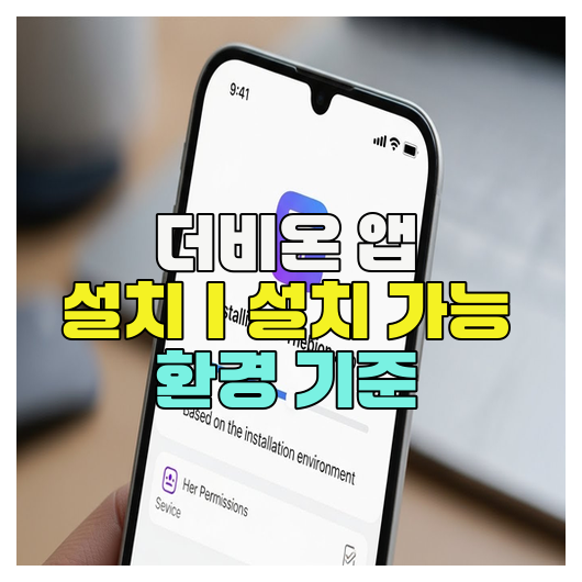  더비온 앱 설치｜설치 가능 환경 기준