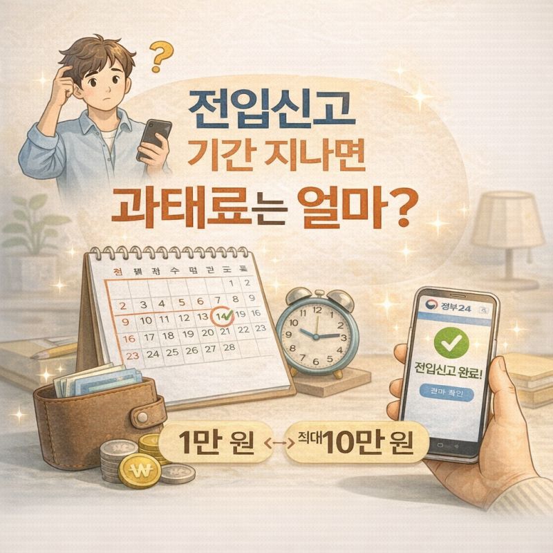 전입신고 기간 지나면 과태료 내야 한다고? 그럼 얼마 내야하는건데?!