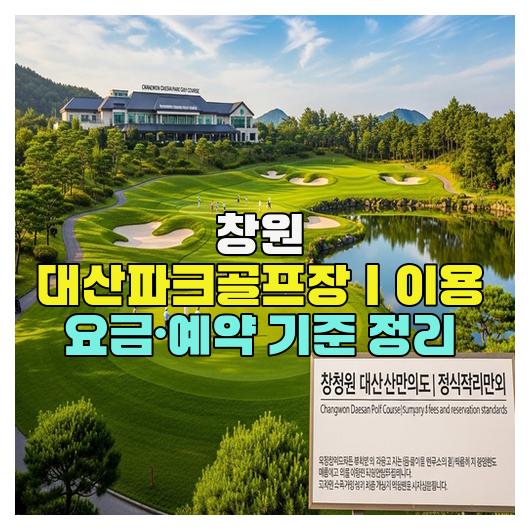  창원 대산파크골프장｜이용 요금·예약 기준 정리
