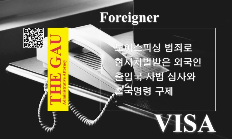  보이스피싱 범죄로 형사처벌받은 외국인, 출입국 사범 심사와 출국명령 구제