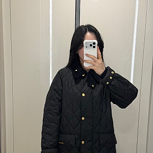 Barbour 바버 Tiffany 퀄팅 자켓 블랙 내돈내산 후기