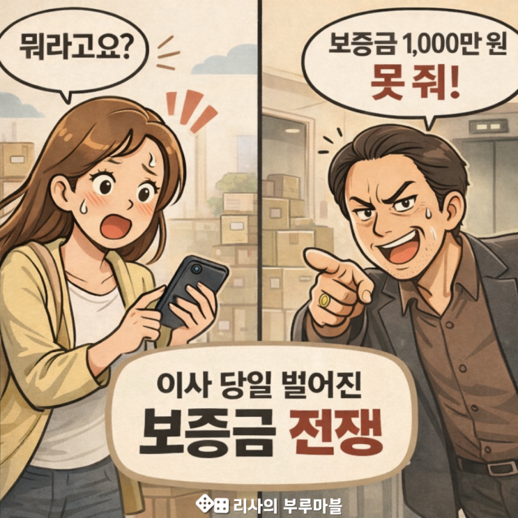  이사 가는 날, 집주인이 갑자기 보증금 1,000만원 못주겠다는데?