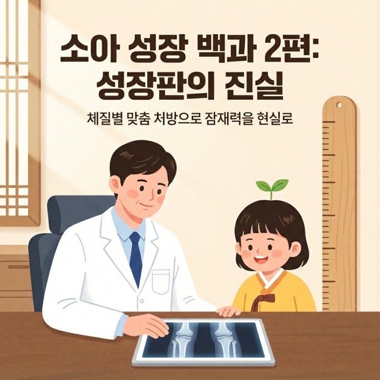  소아 성장 백과 2편: 성장판의 해부학적 진실과 체질별 맞춤 해법