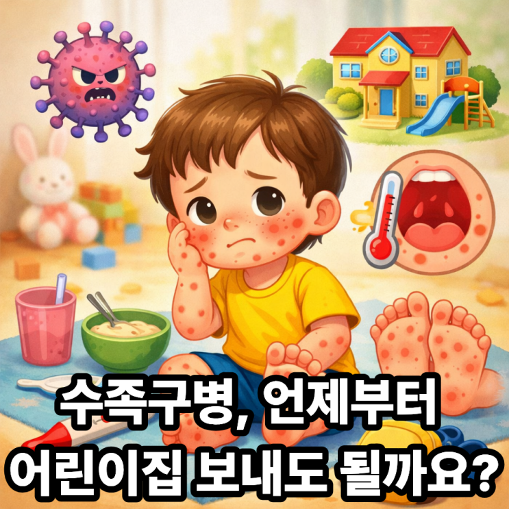   어린이집에서 자주 옮는 수족구병 증상과 등원 기준｜육아맘 필독 가이드