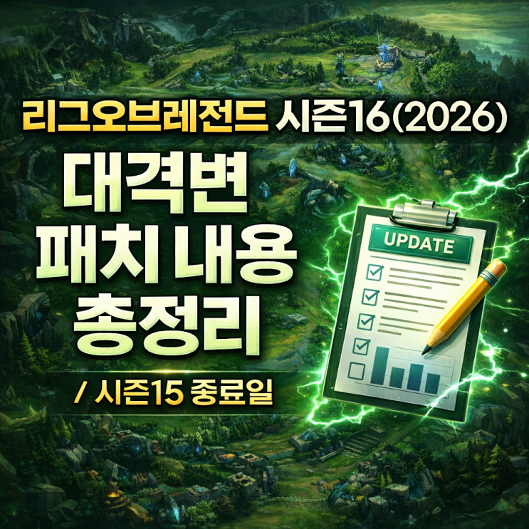 리그오브레전드 롤 시즌16 변경점 / 시즌15 종료일