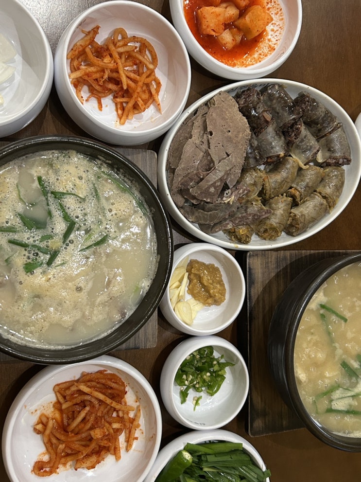  길동역 맛집 순대국 신주옥미 점심 후기