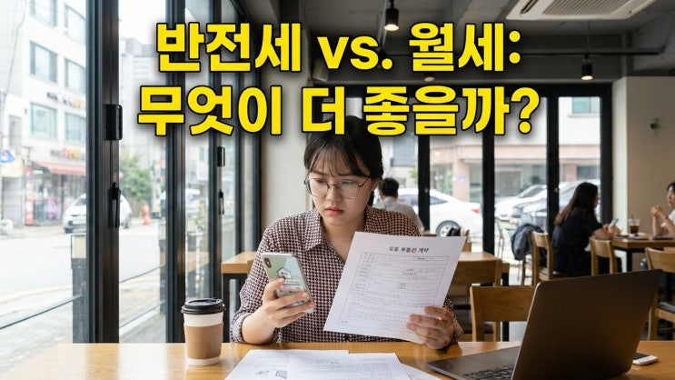 전세 사기 무서워 반전세 고민 중? 월세랑 딱 5분만 비교해 보세요 (전환율 계산법 포함)