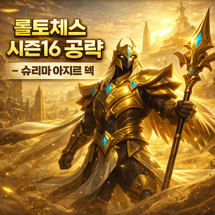[시즌16] 롤토체스 덱추천 : 슈리마 아지르 덱