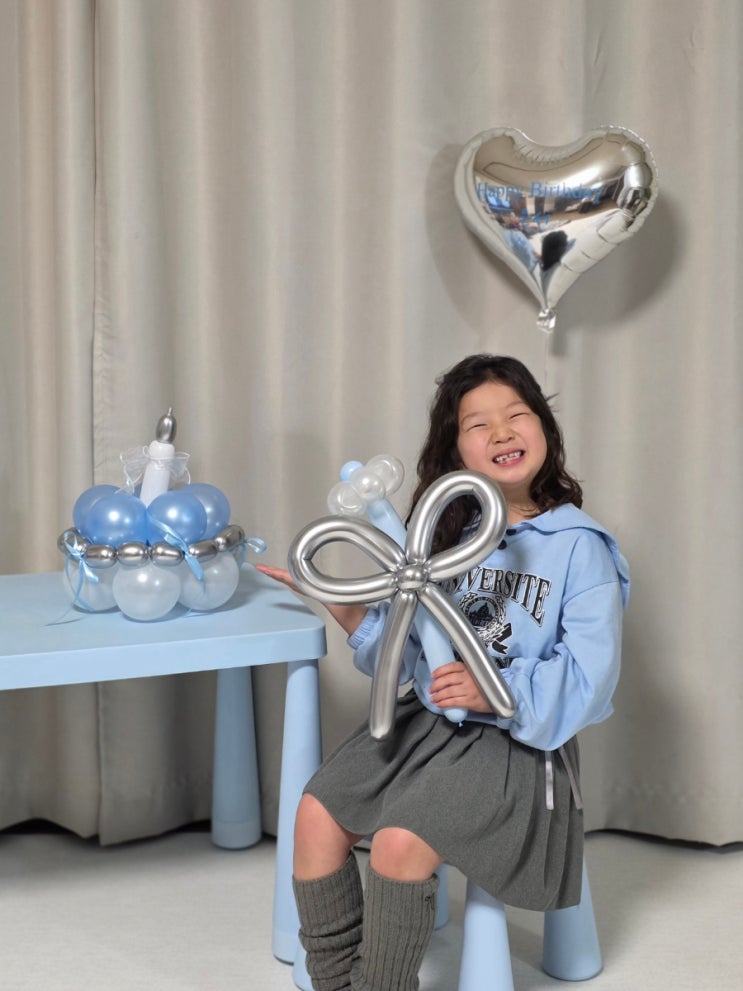  용인풍선 생일풍선세트 8살 취향저격 in 주북리작업소