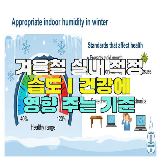  겨울철 실내 적정 습도｜건강에 영향 주는 기준