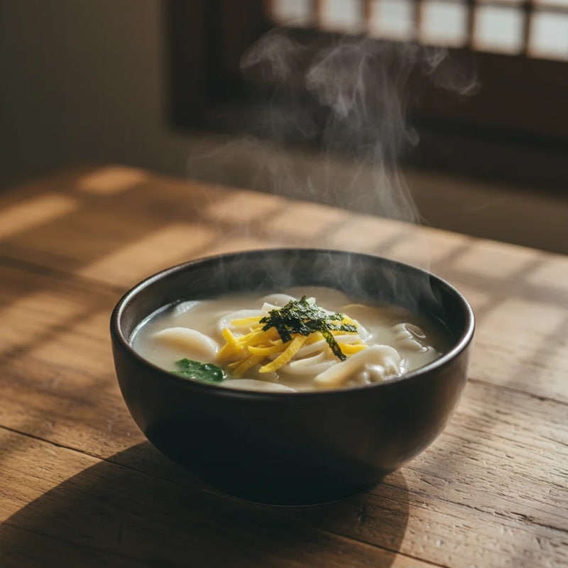떡만두국 끓이는법.. 멸치 코인육수 활용 간단한 레시피