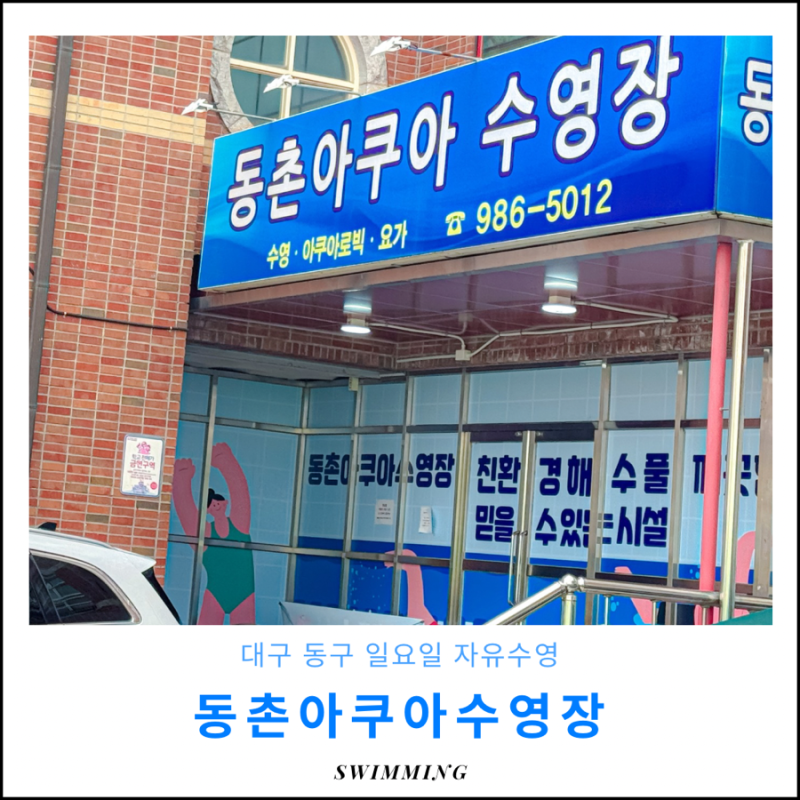 대구 동구 수영장 평일 일요일 자유수영 동촌아쿠아수영장 후기