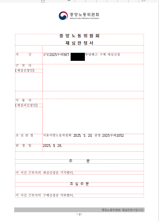  산모건강관리사 부당해고 구제신청 사건 - 5인 이상 사업장, 근로자성 -
