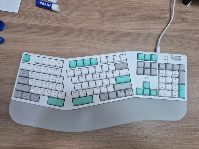 지클릭커(glick) 오피스프로 EK500 인체공학 기계식 키보드