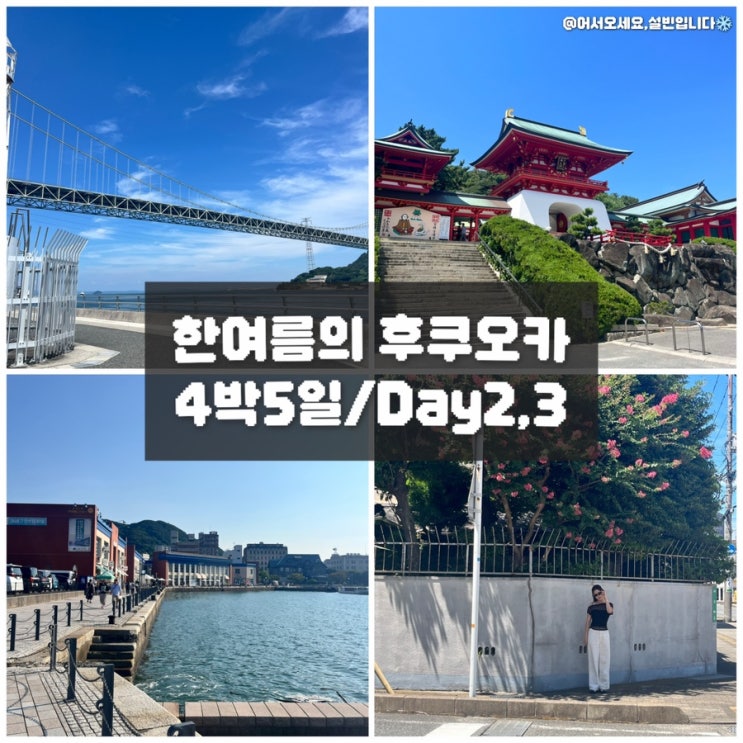  원수에게나 추천한다는 한 여름의 후쿠오카 4박 5일/Day2,3 - 근교 소도시, 시모노세키, 가라토시장, 모지코, 간몬터널, 하카타 쇼핑몰,