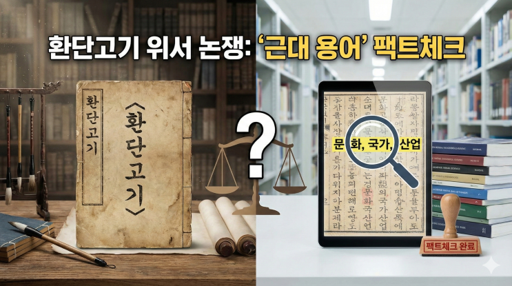  환단고기 위서? 문화, 국가, 산업 근대용어  사용 주장 팩트체크