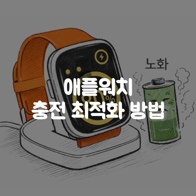  애플워치 Apple Watch 충전 최적화 방법