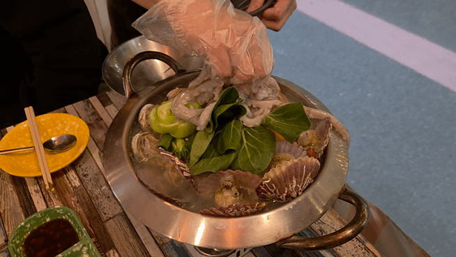  목포 산정동맛집 오거리포차 목포항구포차6호점 연포탕 최고