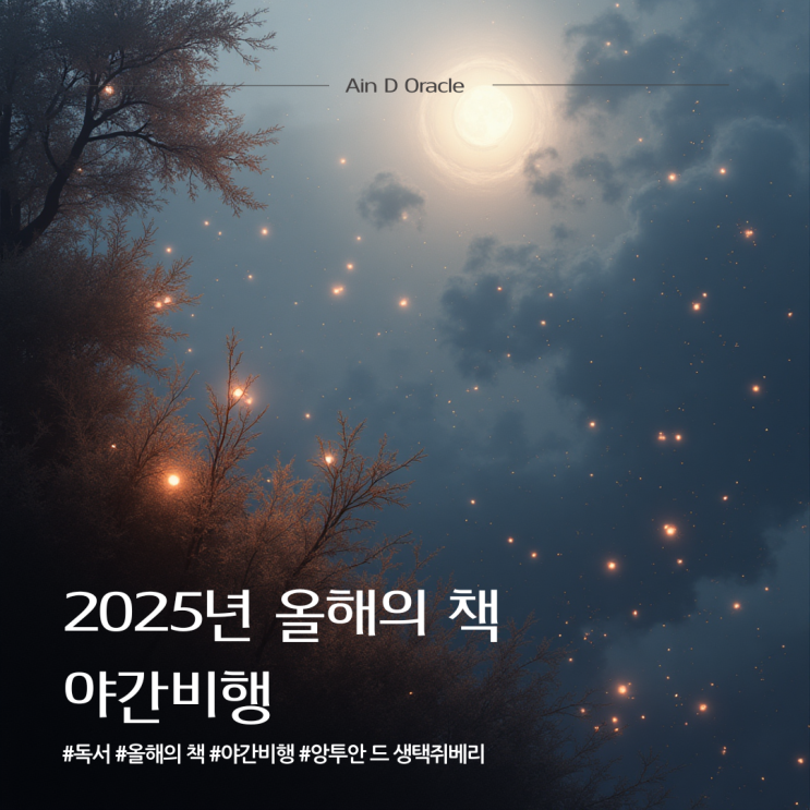  2025년 올해의 책 | 야간비행 - 앙투안 드 생택쥐베리