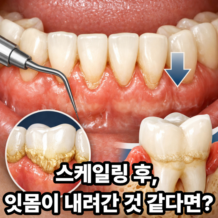  스케일링 후 잇몸이 내려간 느낌, 왜 생길까?｜치아가 길어 보이는 진짜 이유