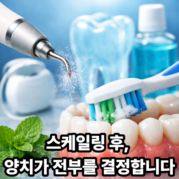  스케일링 후 칫솔질 방법이 더 중요합니다｜관리 차이가 잇몸을 바꿉니다