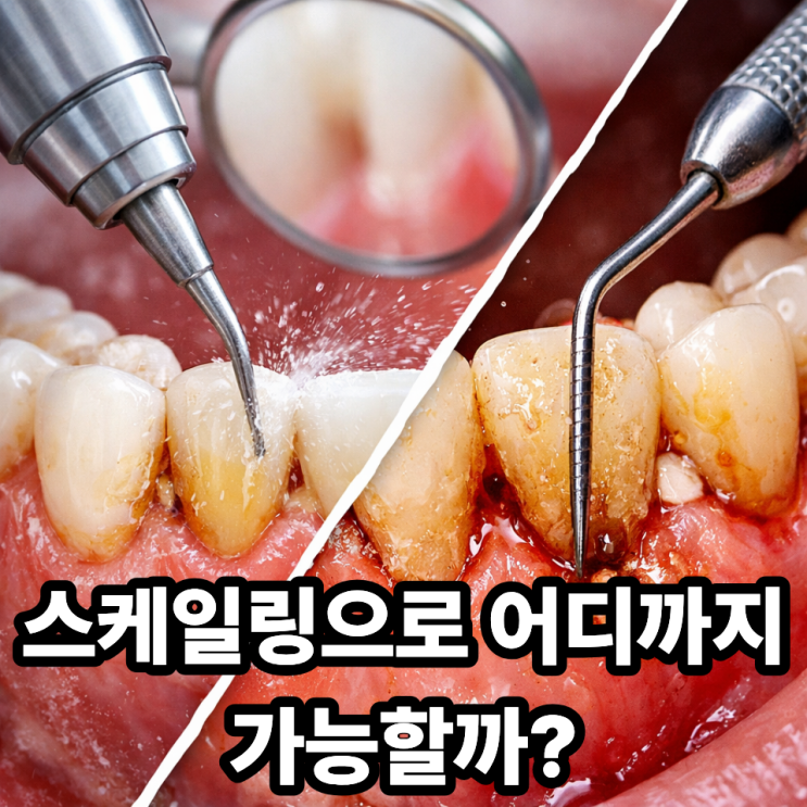   스케일링과 치주염 치료, 어디까지 가능할까?｜헷갈리는 기준 한 번에 정리