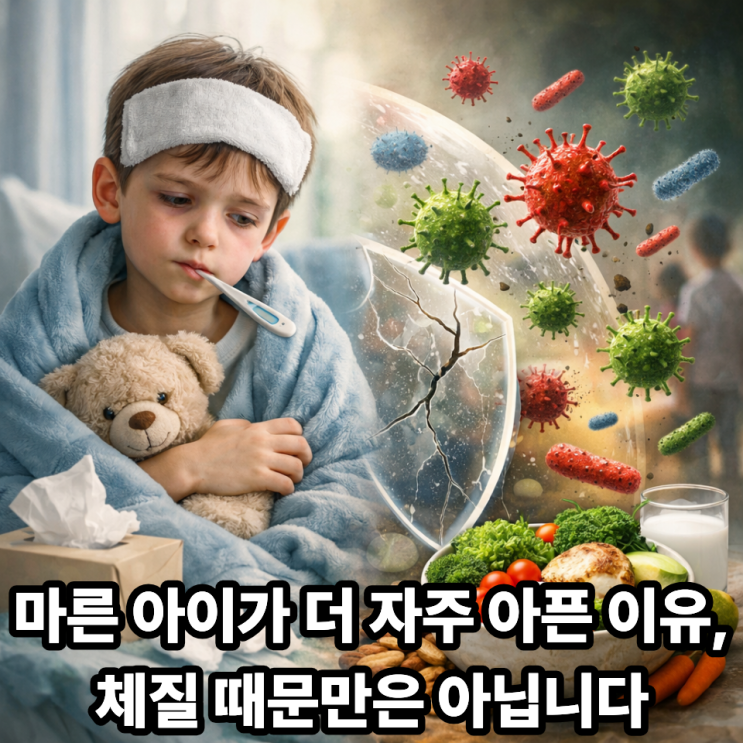  살 안 찌는 아이가 감염에 약한 이유｜마른 아이, 더 자주 아픈 진짜 원인